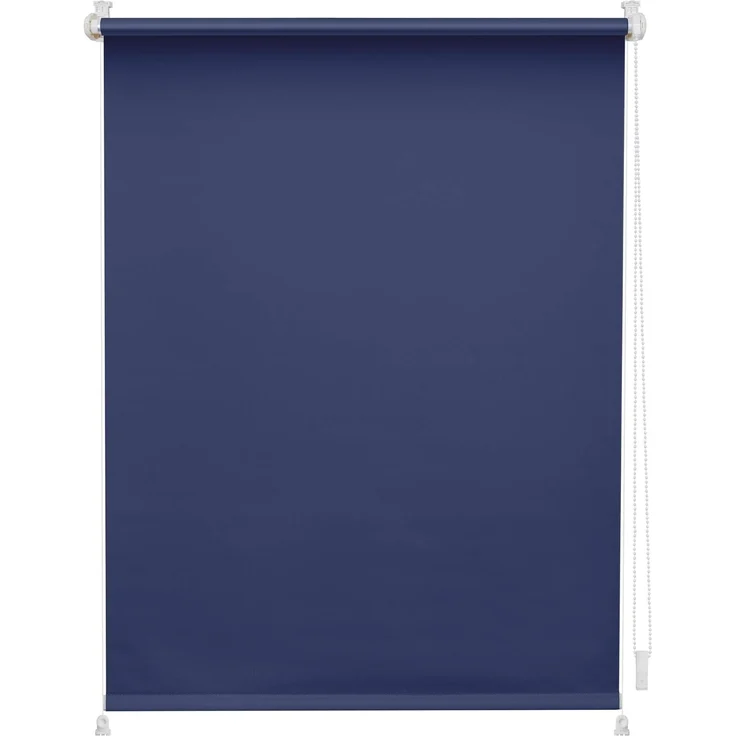 Lichtblick Verdunklungsrollo Barcelona 60x150 cm (BxL) Blau Verspannt; Klemm- und schraubbar; Thermofunktion – Bild 1