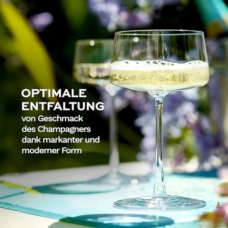 Stölzle Lausitz Champagnerschalen Power 2er-Set 275 ml – Elegante Kristallgläser ideal für Champagner, Sekt & Prosecco – Hochwertige Sektgläser aus deutscher Herstellung – Spülmaschinen- & Stoßfest – Bild 4