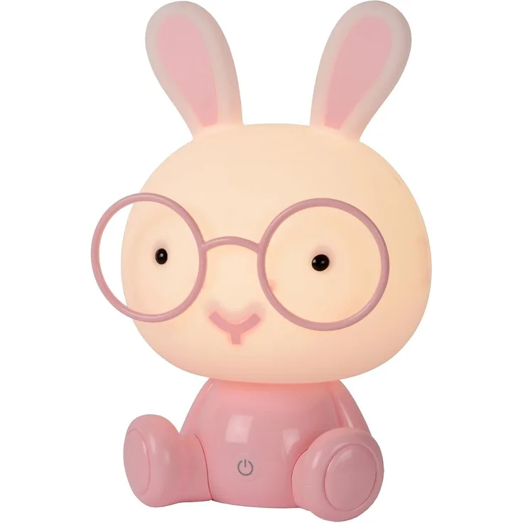 LUCiDE Tischleuchte DODO RABBIT BHT 19x30.50x16.50 cm rosa Tischlampe Klemmleuchte Schreibtischleuchte Schreibtischlampe