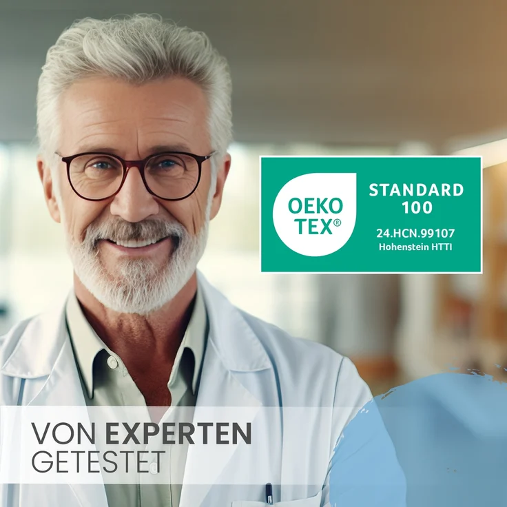 Bett und Sofa Keilkissen, Grau – Bild 3
