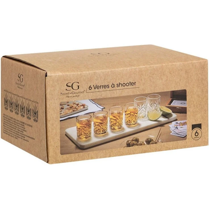 Secret de Gourmet Weinglas 6 Shotgläser AUTOMNE, 60 ml, Glas – Bild 3