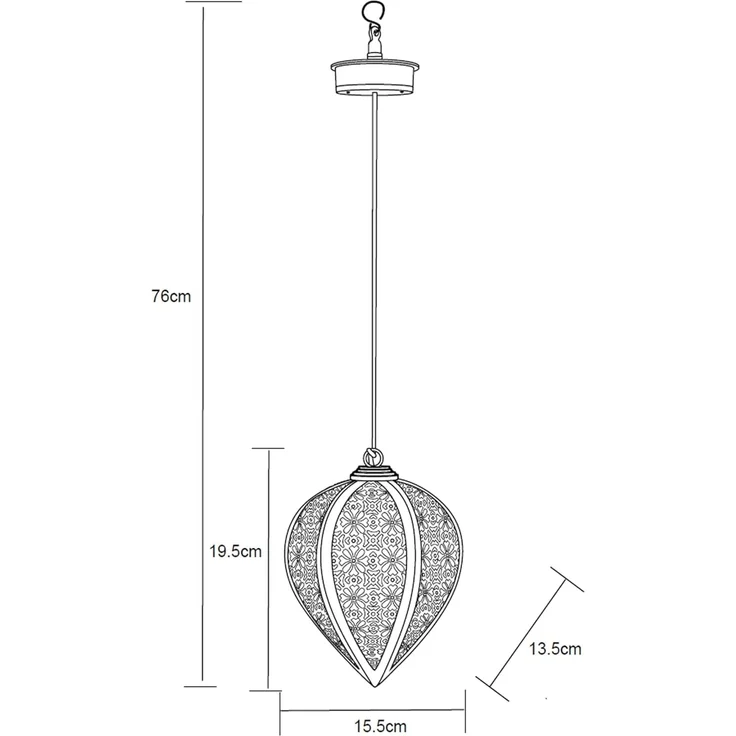 Northpoint LED Gartenleuchte LED Solar Metall Hängeleuchte LED Windlicht Dekolampe Dämmerungssensor – Bild 2