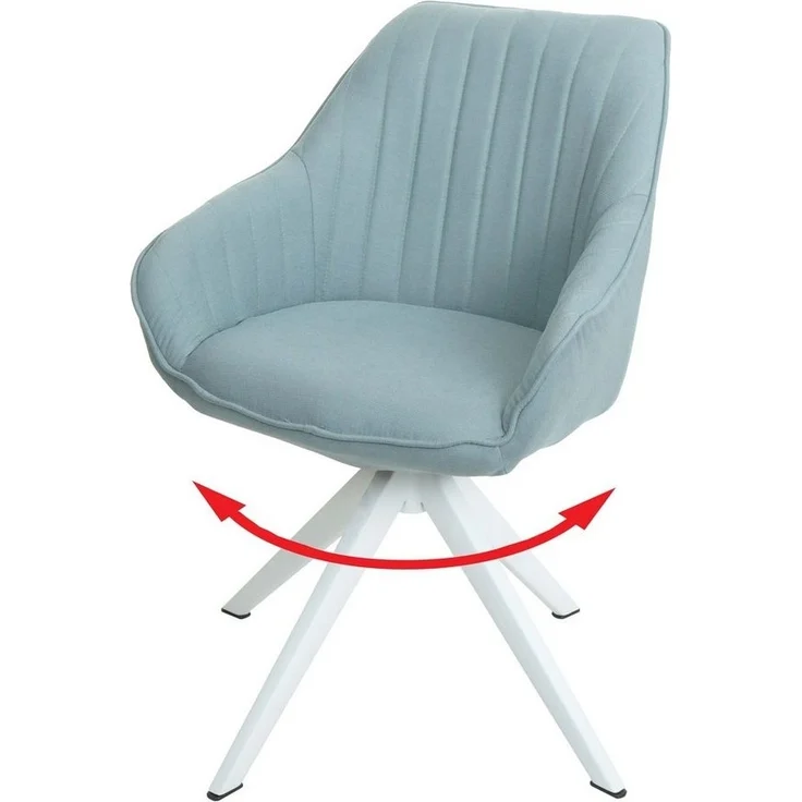 MCW Esszimmerstuhl MCW-K27, Um 360° drehbar, Bequeme Formgebung, Mit Armlehne – Bild 2