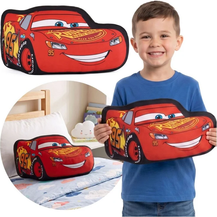 Sarcia. eu Dekokissen Disney Cars Lightning McQueen WEICHES Dekokissen 40x24 cm – Bild 1