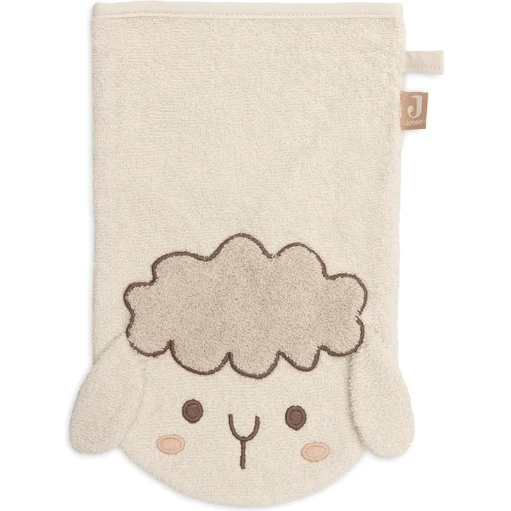 Jollein Sheep Sonny Waschlappen - Frottee Weiß off