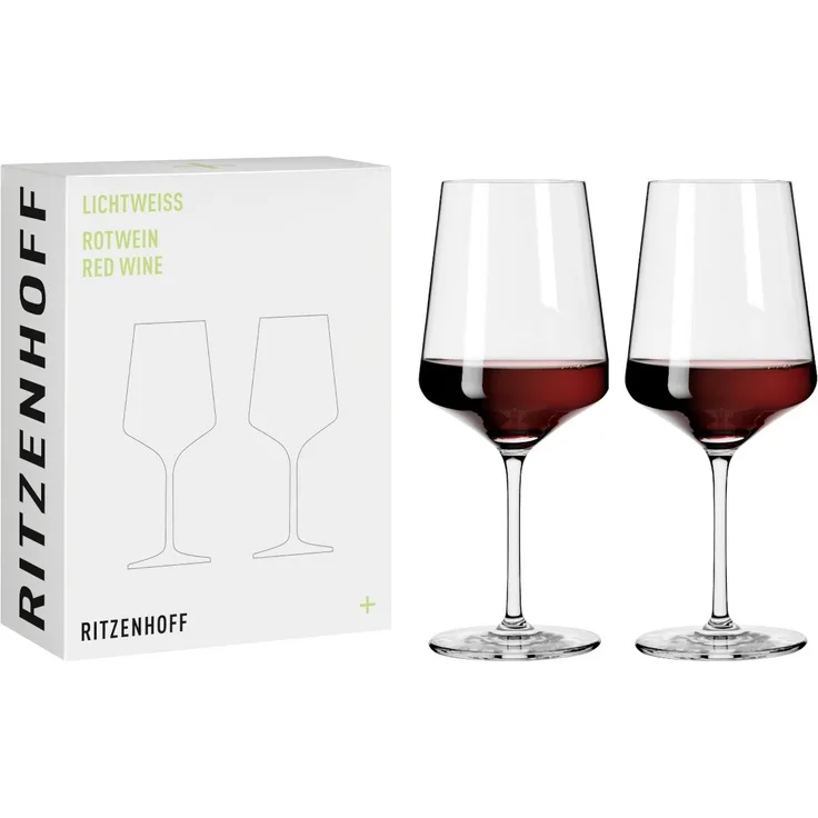 Ritzenhoff 6111005 Julie Rotweinglas-Set #1 LICHTWEISS Nadine Niggemeier 2022 in Geschenkbox