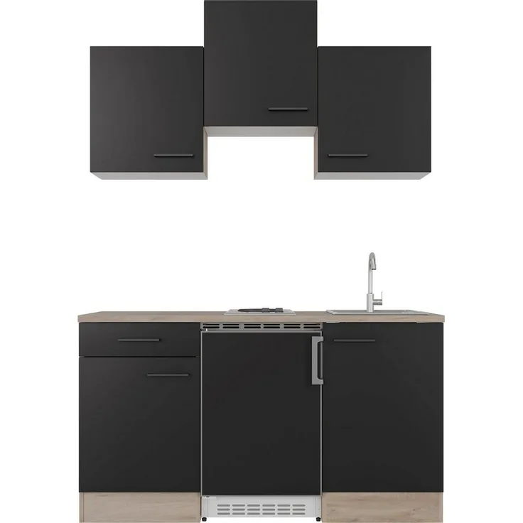 Flex-Well Küchenzeile Capri, mit E-Geräten, Gesamtbreite 150,5 cm, in weiten Farben erhältlich