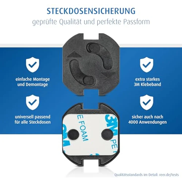 REER Steckdosensicherung schwarz 20Stück – Bild 5
