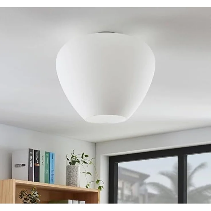 Lindby Deckenleuchten Bibiane, LED, Glas Weiß IP20, 1 x 15 W – Bild 4