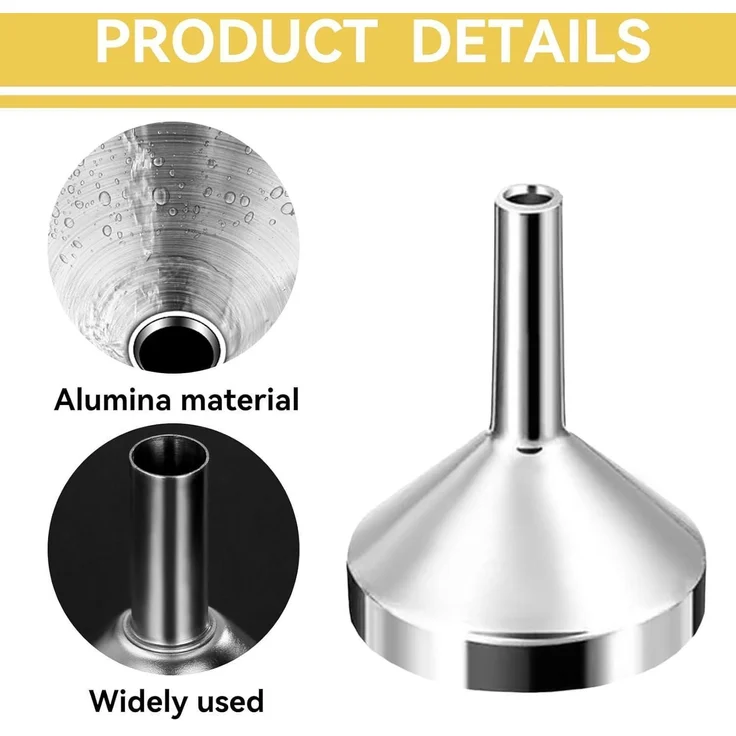 Trichter Mini Edelstahl Küche Kosmetik Auto Flaschen Silber S – Bild 5