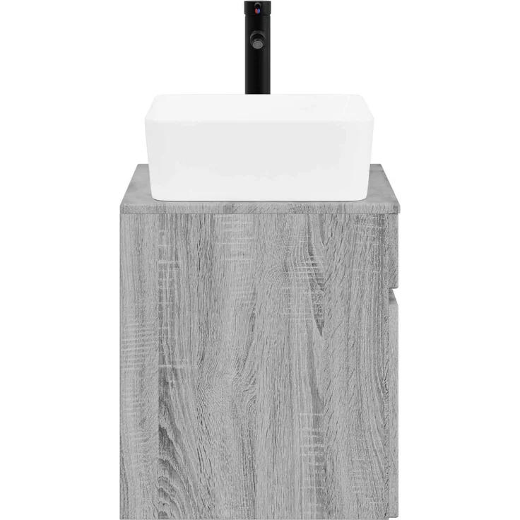 vidaXL Waschbeckenschrank Grau Sonoma 59 x 44,5 x 80 cm Holzwerkstoff 3404306 – Bild 6