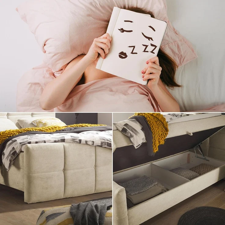 Boxbett Tijuana mit Bettkasten Breitcord – Bild 7