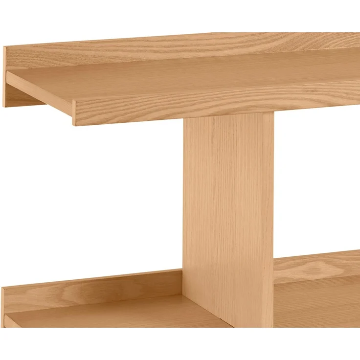 LeGer Home by Lena Gercke Ablageregal Clavira, massives Eschenholz, stabil, luftige Optik, Breite 120 cm – Bild 4