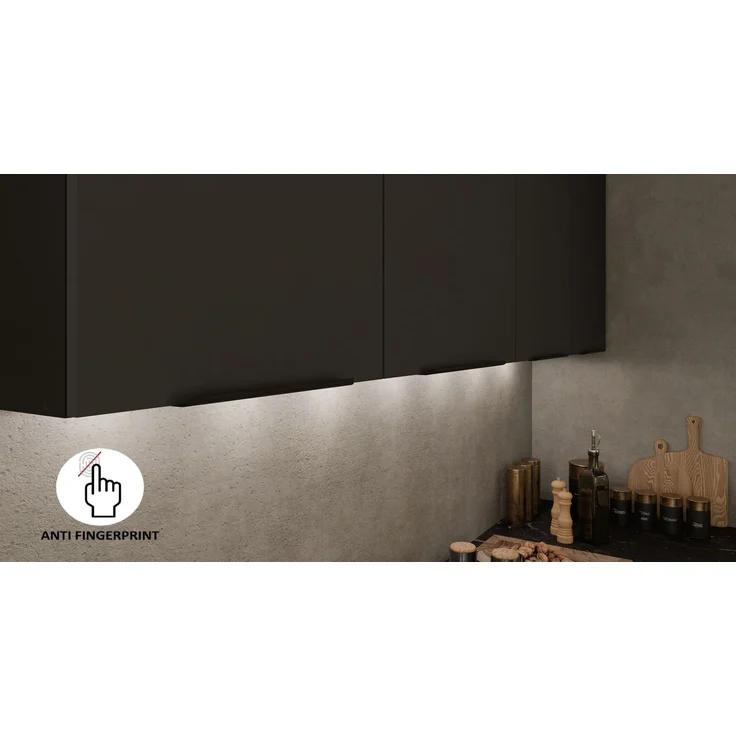 Winkelküche ARIA K-BL ECKE 1 - 215 x 220 + 120 cm Anti Fingerprint Küchenzeile Küchenblock Singleküche Einbauküche Küche Eckküche – Bild 6