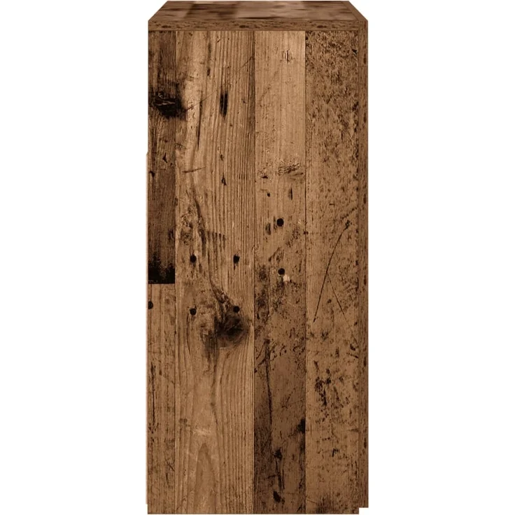 vidaXL Sideboard mit LED-Leuchten Altholz-Optik 80x35x75 cm 856361 – Bild 7