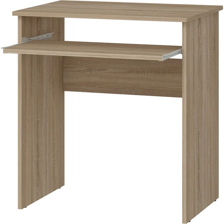 Shefa Line LUNA Schreibtisch Computertisch 68x50x75 cm Sonoma Eiche mit Tastaturauszug