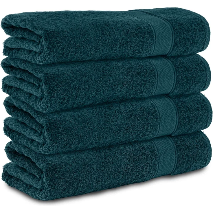 Komfortec Badetücher 100% Baumwolle, 470 g/m², Frottee (4-St), Handtücher 70x140 cm Set, Weich
