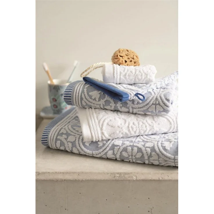 PiP Studio Gästehandtuch Tile de Pip Gästehandtuch white 30x50 cm (1 Stück), 100% Baumwolle (236310) – Bild 2