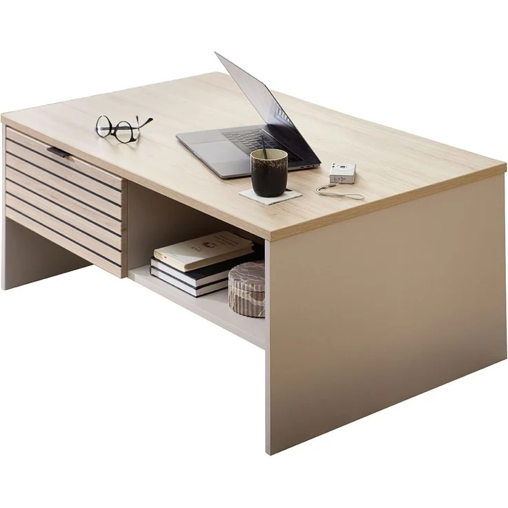 Couchtisch Inka / Ina, Holzfarben, 110 x 44 x 65 cm – Bild 1