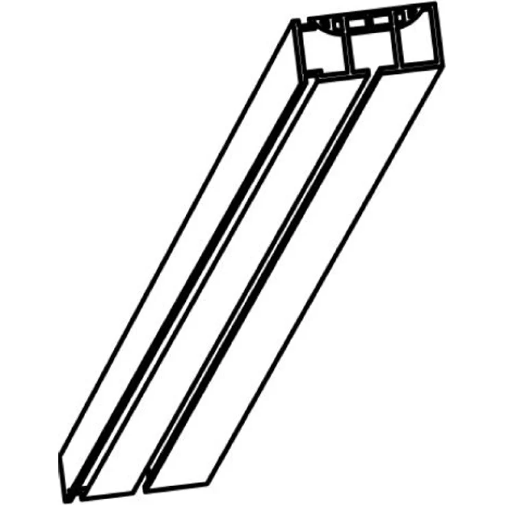 Garduna Gardinenstange Kunststoff Gardinenschiene, 1-/2-/3-läufig, weiß, 1-läufig, gebohrt, Kunststoff – Bild 5