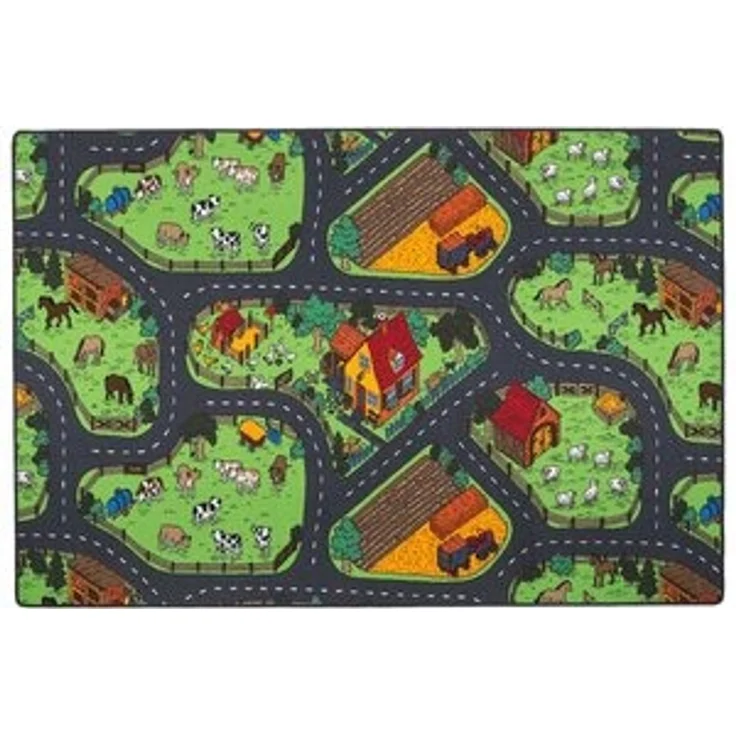 Snapstyle Kinderteppich Kinder Spiel Teppich Bauernhof, Rechteckig, Höhe: 4 mm – Bild 6