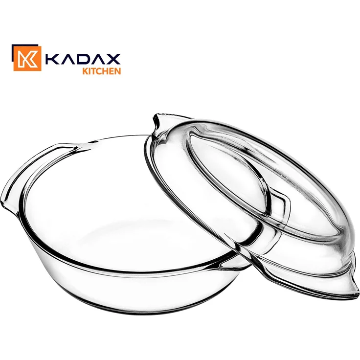 KADAX Runde Auflaufform mit Deckel 2,4L – Bild 7