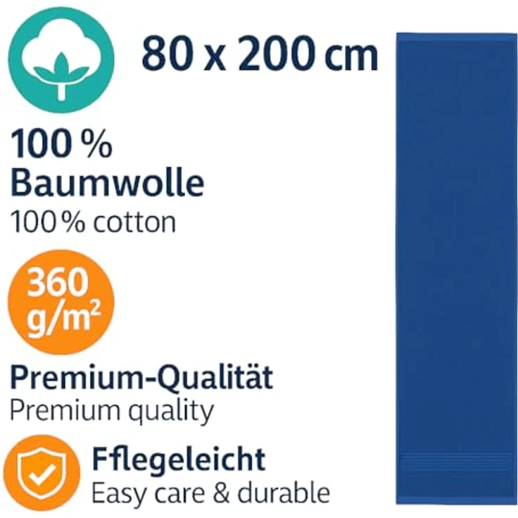 Betz Saunatuch Saunatücher groß XXL Größe 80 x 200 cm Badetuch Badetücher Palermo, (1 Stück, 1-St) – Bild 4