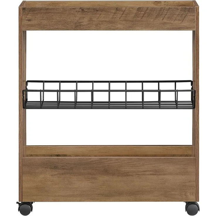 SoBuy BZR46-N Badunterschrank, Spanplatte, Melamin, Braun, 60 x 70 x 20 cm