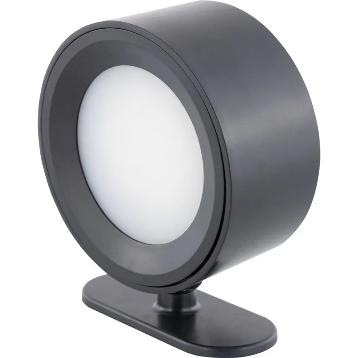 REV LED Wandlampe innen - Wandleuchte ohne Stromanschluss 150lm, dimmbar, 360° drehbar - ideal für Flur, Schlaf- & Wohnzimmer, schwarz