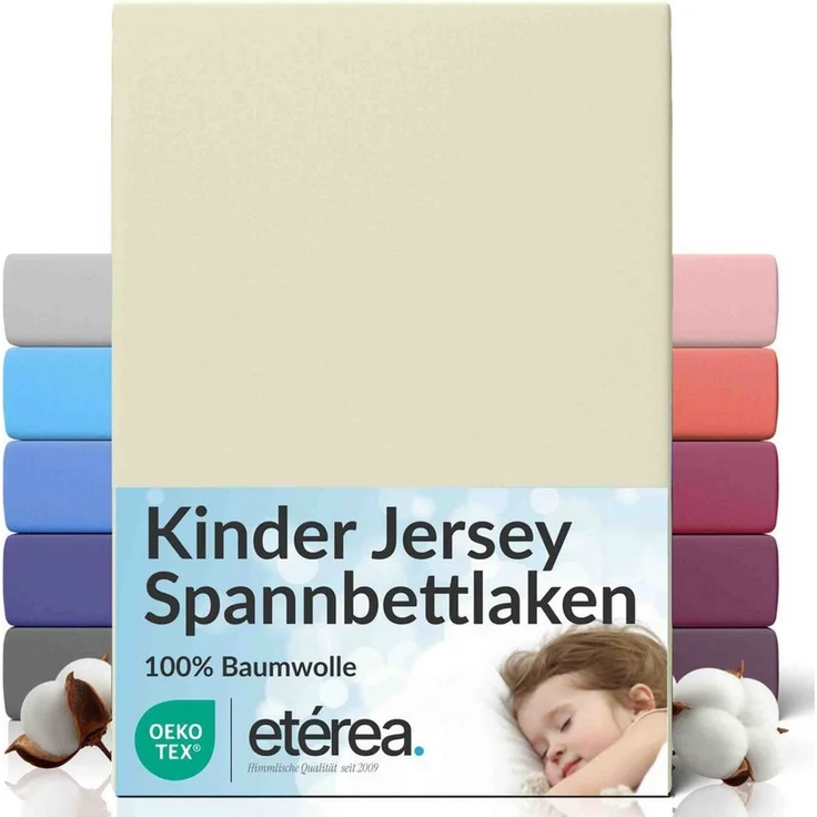 etérea Himmlische Qualität Spannbettlaken etérea Comfort Jersey Spannbettlaken, Jersey, Gummizug: rundum, (1 Stück) – Bild 1