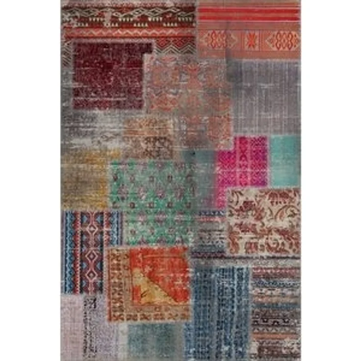 Bamyum Teppich Denise Teppich mit Chenille-Druck, Waschbarer, Antibakteriell Teppich, Einzelstück – Bild 6