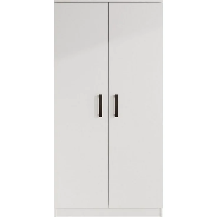 Beautysofa Kleiderschrank TREND 2-türig mit Selbsteinzug, Kleiderstange und 5 Einlegeböden (verschiedene Farben, mit oder ohne Schubladen) – Bild 2