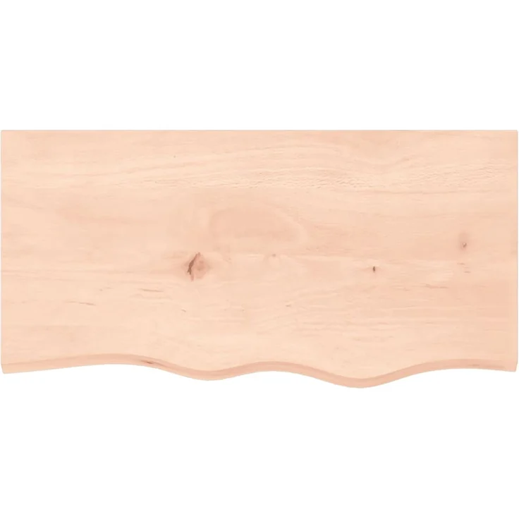vidaXL Waschtischplatte mit Halterung Stahl und Massivholz Eiche 3302545 – Bild 8