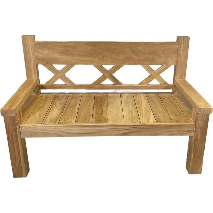 Teakholz Gartenbank JUMBO, Natural Teak