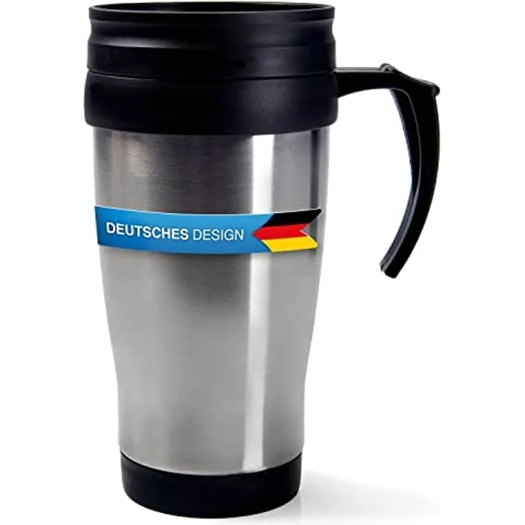 Goods+Gadgets Thermobecher Thermobecher Coffee to Go 400 ml – Edelstahl Isolierbecher mit Deckel, To-Go Mehrweg Iso-Tasse Kaffeebecher – Bild 7