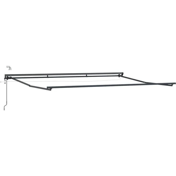 vidaXL Elektrische ausziehbare Markise Gelb, Grau, Anthrazit 5 x 3,5 m 3421685 – Bild 4