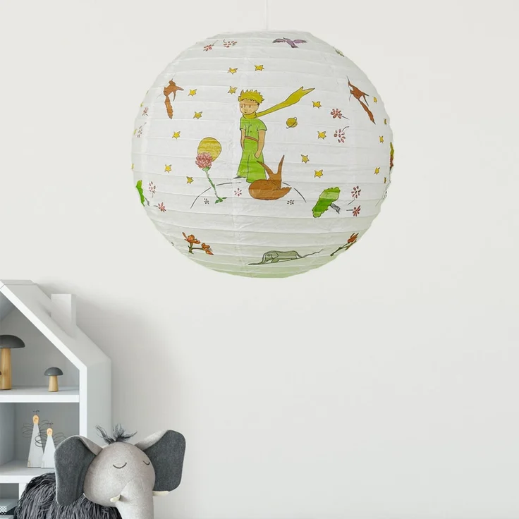 Papier Lampenschirm fürs Kinderzimmer mit "Der kleine Prinz" Motiv – Bild 2