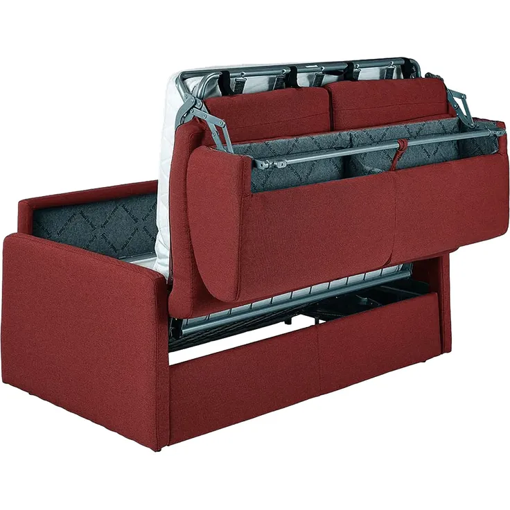 Vente-unique - CALIFE Sofa Stoff Rot - B 223 cm94 cm x H 85 cm x L 190 cm – Bild 5