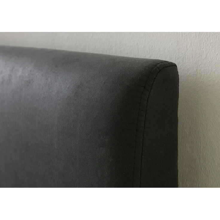 Bett mit Nachttisch links Eiche 160x200x85 natur geölt, Kopfteil anthrazit FICHTELBERG #50 – Bild 6