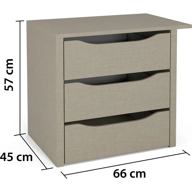 rauch Zubehör, Schubladeneinsatz, mit 3 Schubladen, für Elementbreite 67,5 cm – Bild 2