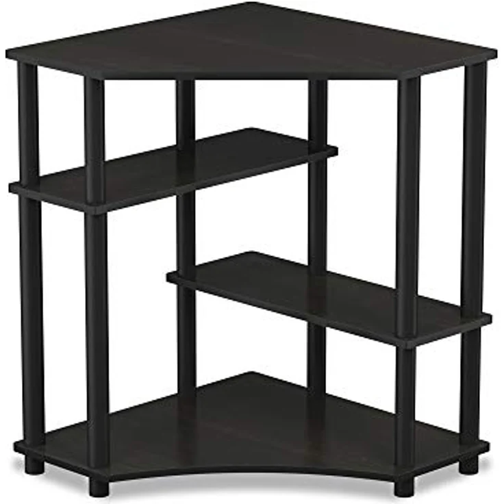 Furinno Turn-N-Tube Platzsparender Eckschreibtisch mit Regalen, Espresso / Schwarz, 57. 2 (Breite) x 72. 4 (Höhe) x 56 (Tiefe) cm – Bild 6