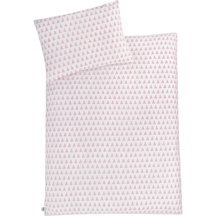 Julius Zöllner 'Triangel' Jersey Bettwäsche 100x135 cm pink