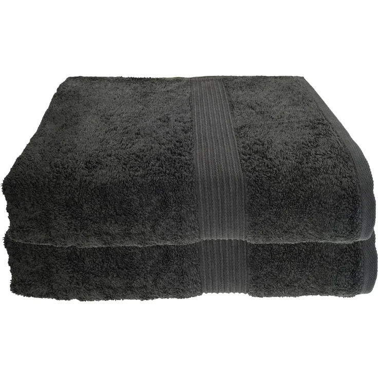 Julie Julsen Badetuch 2-Badetuch-Grau-Badetuch 100 x 150 cm, Baumwolle (2-St) – Bild 1