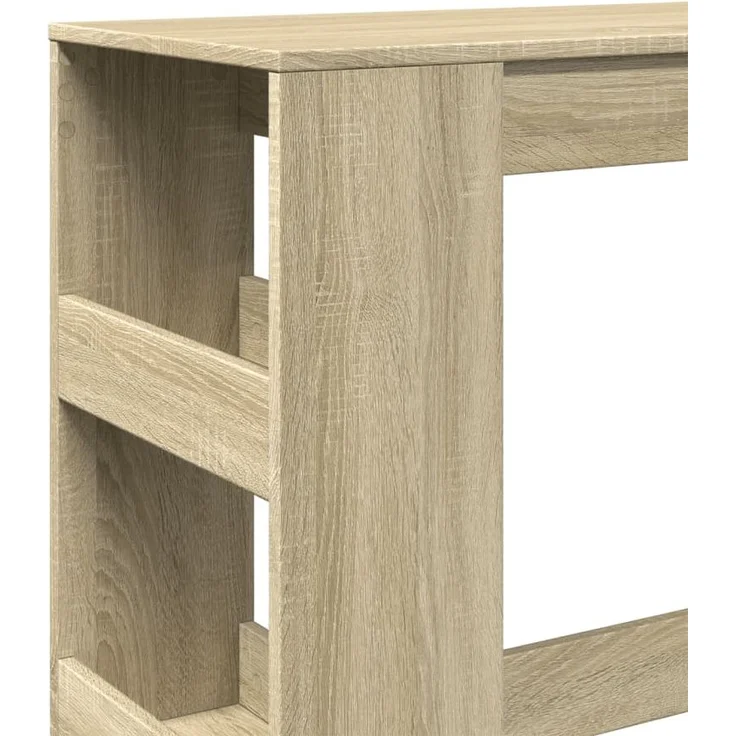 vidaXL Bartisch mit Regal, Holzwerkstoff, 90 x 40 x 103,5 cm, Sonoma-Eiche – Bild 6