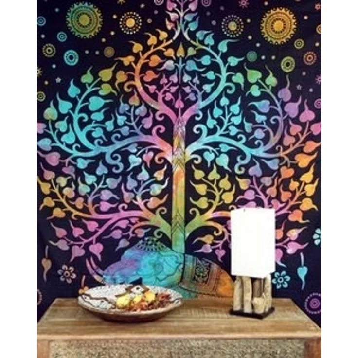 Guru-Shop Tagesdecke Boho-Style Wandbehang, indische Tagesdecke.. – Bild 4