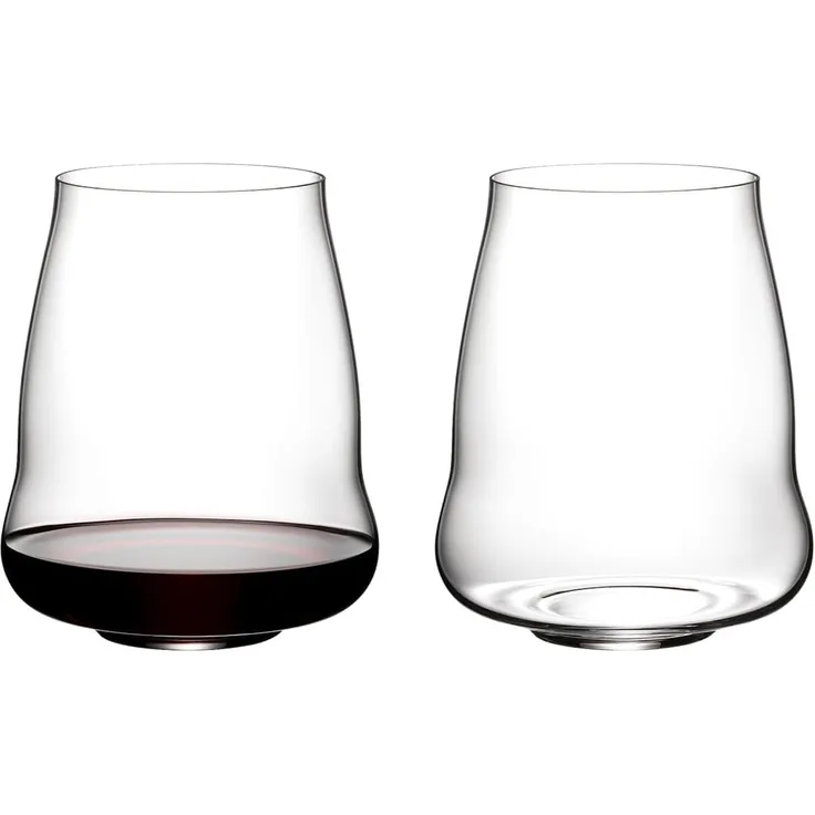 Riedel SL Stemless Wing Pinot Noir Nebbiolo 2er Set, Rotweinglas, Weinglas, Kristallglas, 6789/07