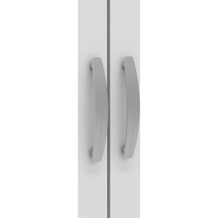 Dmora - Kleiderschrank 2 Türen Loire, Schlafzimmermöbel, Schrank, Garderobe, 79x52 h166 cm, Eiche und Mattweiß – Bild 7