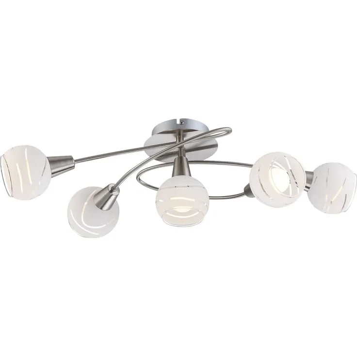 Deckenleuchte LED Wohnzimmer Deckenlampe Deckenstrahler 5 Flammig 54341-5