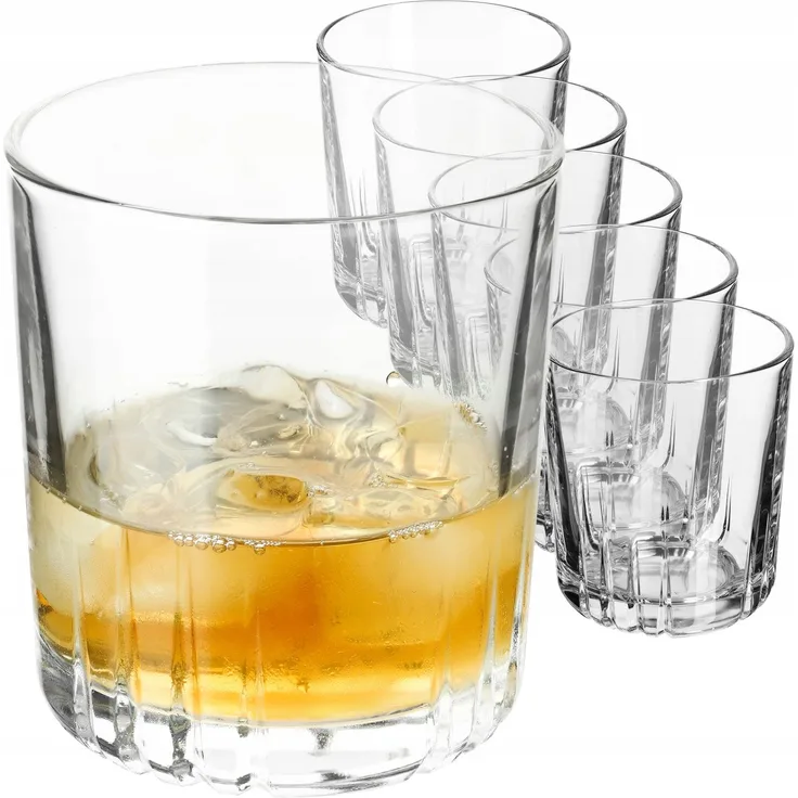 KADAX Gläser 280 ml Set mit 6 Gläsern für Whiskysaft