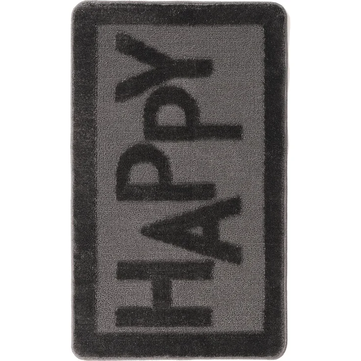 Mijolnir 'Happy - Anthracite' Badematte, Anthrazit, 60 x 100 cm – Bild 8